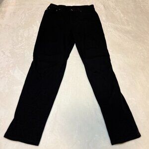 Lauren Ralph Lauren Jeans Womens 6 Petite Black Straight Leg Cotton